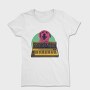 Dog Playing Keyboard Synth, Tricou Femei