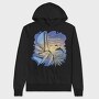 Dolphins And Boat Sail Yatch Sunset, Hanorac Oversize Barbati (Unisex)