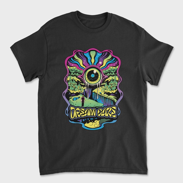 Dream Days Psychedelic Eye Forest, Tricou Barbati (Unisex)