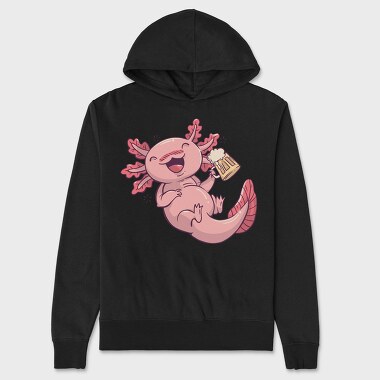 Drunk Axolotl Beer, Hanorac Oversize Barbati (Unisex)