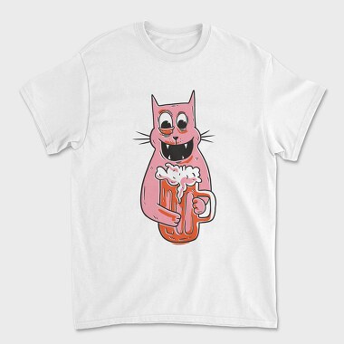Drunk Cat, Tricou Barbati (Unisex)