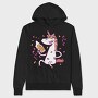 Drunk Unicorn With Beer Bachelor, Hanorac Oversize Barbati (Unisex)