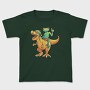 Frog Riding A T Rex Dino Trex, Tricou Copii