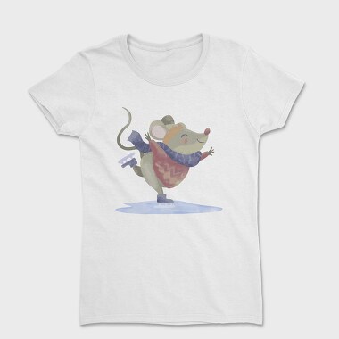 Ice Skating Mouse, Tricou Femei