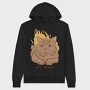 Im Fine Meme Cat, Hanorac Oversize Barbati (Unisex)