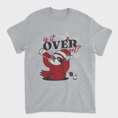 Is It Over Yet Anti Christmas Sloth Tote, Tricou Barbati (Unisex)