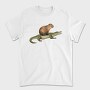 Capybara And Crocodile, Tricou Barbati (Unisex)
