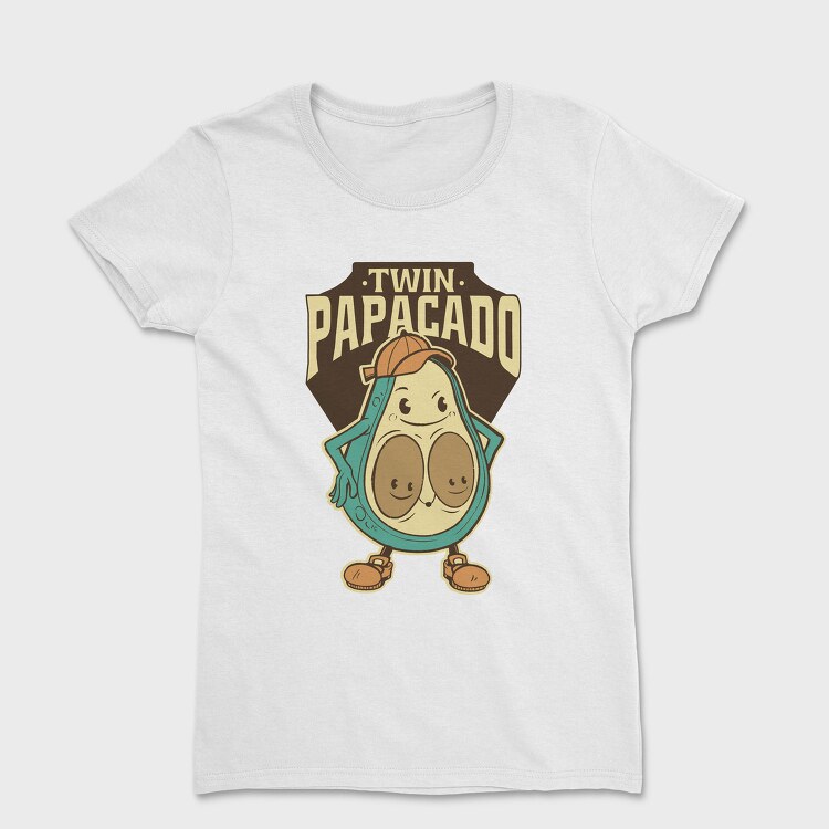 Cartoon Avocado Papacado, Tricou Femei