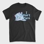 Cartoon Cat Licking I Don T Care, Tricou Barbati (Unisex)