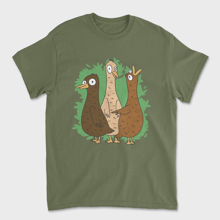 Cartoon Duck Crazy, Tricou Barbati (Unisex)