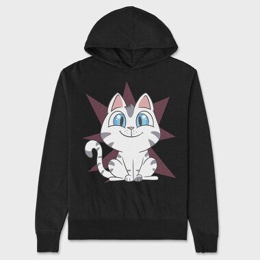 Cartoon Kitten, Hanorac Oversize Barbati (Unisex)