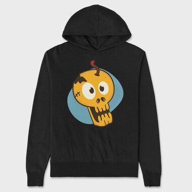 Cartoon Skull, Hanorac Oversize Barbati (Unisex)