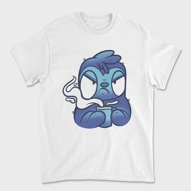 Cartoon Sloth With Coffee Drink, Tricou Barbati (Unisex)