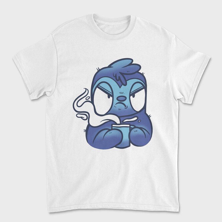 Cartoon Sloth With Coffee Drink, Tricou Barbati (Unisex)