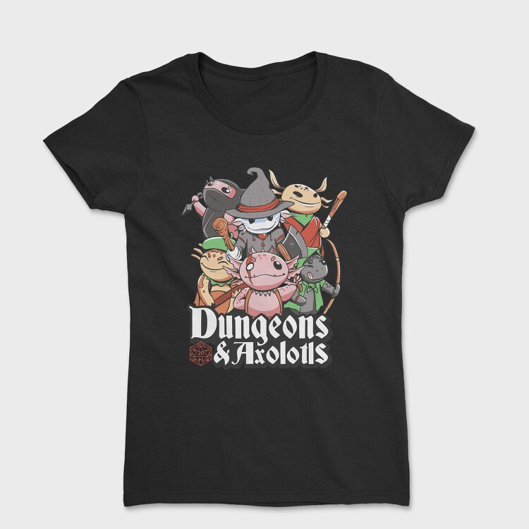 Dungeons And Axolotls Dungeon, Tricou Femei