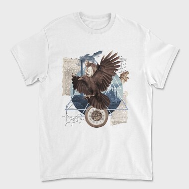 Eagle Bird Flying And Collage Darccollage, Tricou Barbati (Unisex)