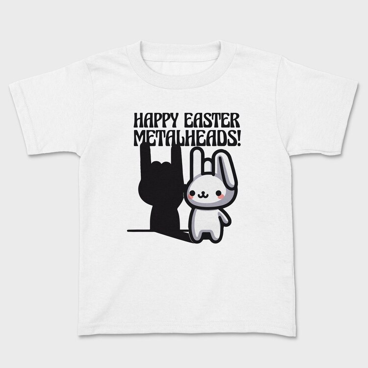 Easter Metalhead Bunny Metal, Tricou Copii