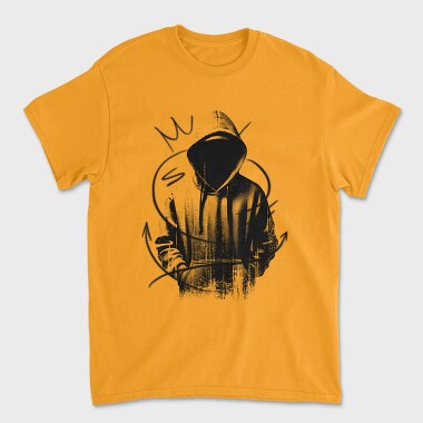 Edgy Urban Hoodie Hip Hop Character, Tricou Barbati (Unisex)