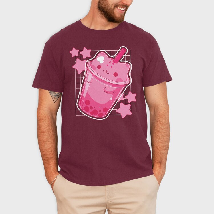 Boba Cat, Tricou Barbati (Unisex)