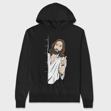 Jesus Judging Religion, Hanorac Oversize Barbati (Unisex)