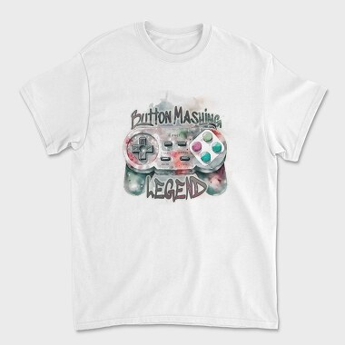 Joystick Button Mashing Watercolor Legend, Tricou Barbati (Unisex)