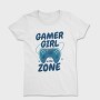 Joystick Gamer Girl Watercolor, Tricou Femei