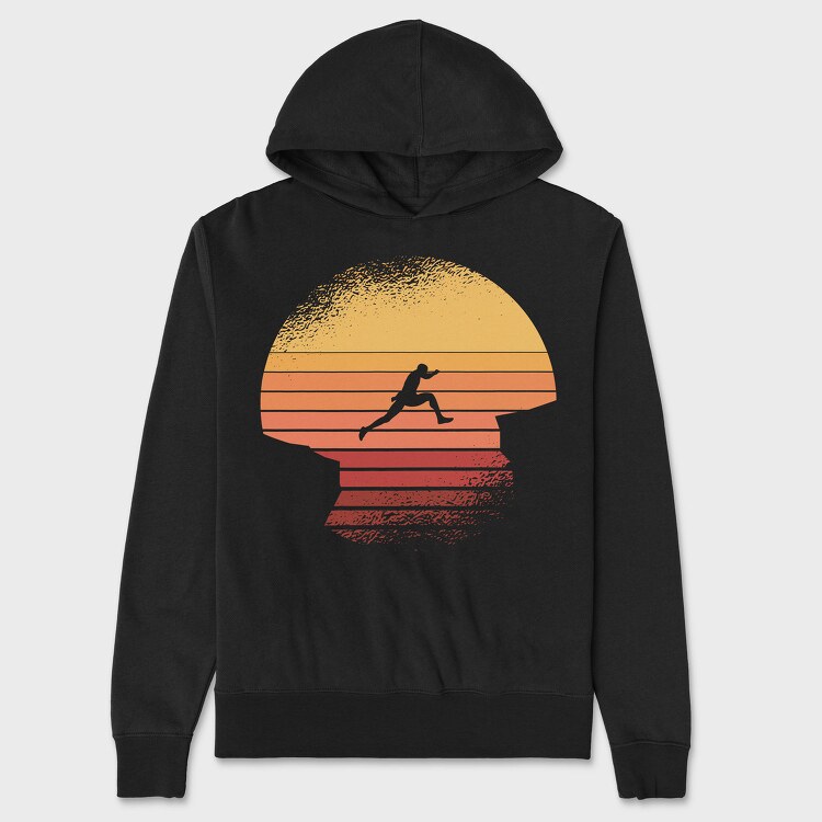 Jumping Man Retro, Hanorac Oversize Barbati (Unisex)
