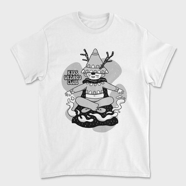 Cartoon Wizard Kid Fantasy Kids Club, Tricou Barbati (Unisex)