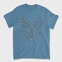 Cat Christmas Lights Silhouette With, Tricou Barbati (Unisex)