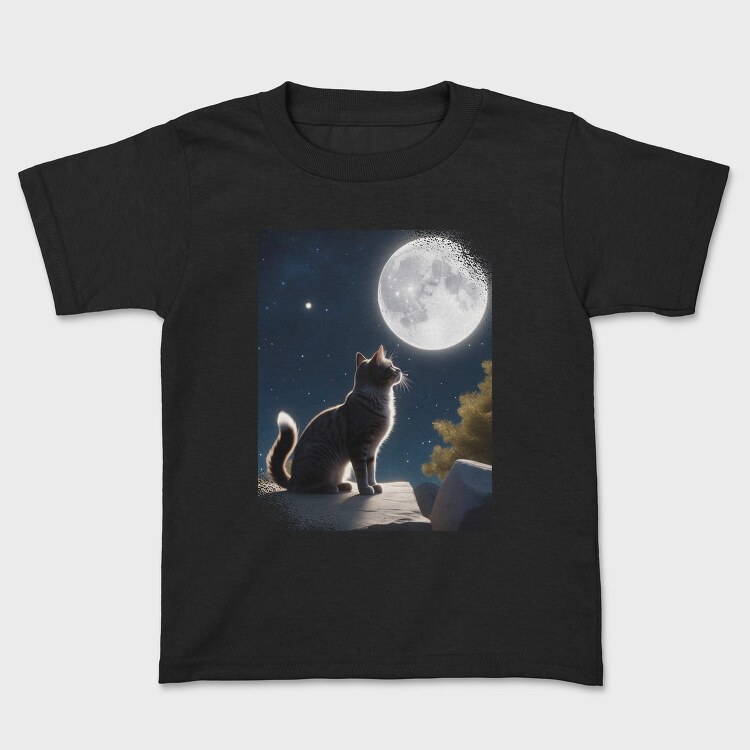 Cat Gazing At The Moon, Tricou Copii