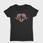 Cat Heartbeat Gradient, Tricou Femei