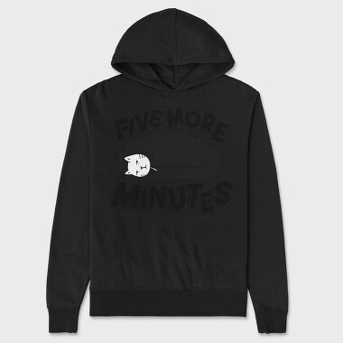 Cat In Sleeping Bag Five Minutes, Hanorac Oversize Barbati (Unisex)