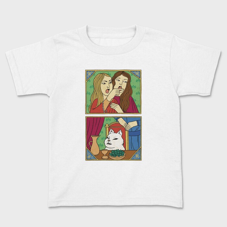 Cat Meme In Ottoman Style, Tricou Copii