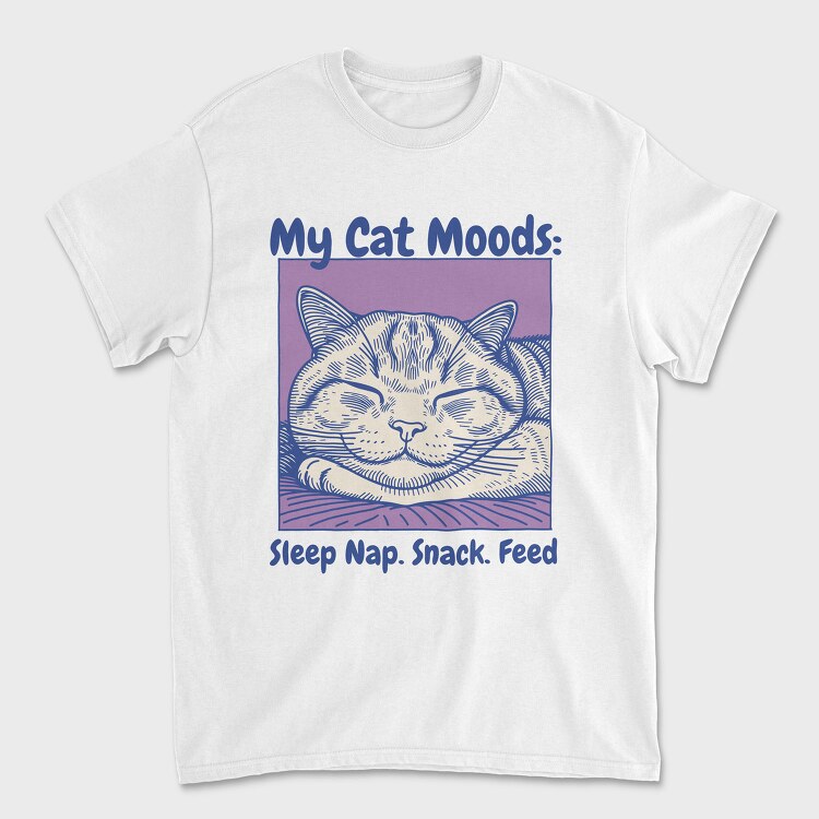 Cat Nap Mood, Tricou Barbati (Unisex)