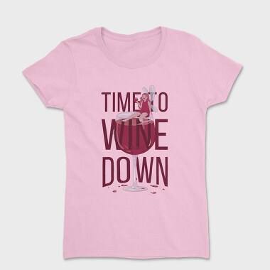 Fairy In Wine Glass Wine, Tricou Femei