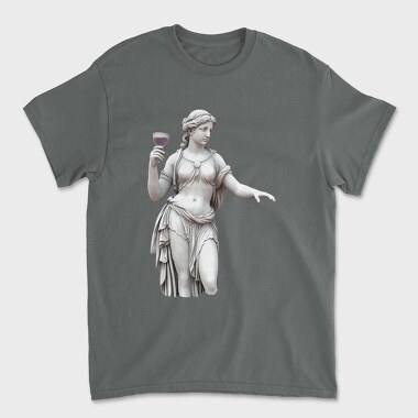 Female Statue Wine Woman, Tricou Barbati (Unisex)