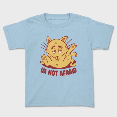 Not Afraid Cat Funny, Tricou Copii