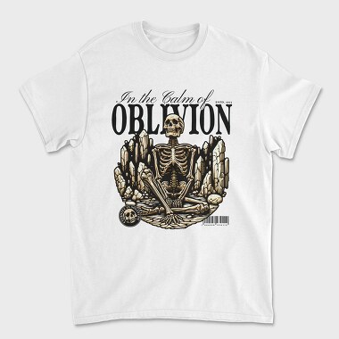 Oblivion Skeleton Quote, Tricou Barbati (Unisex)