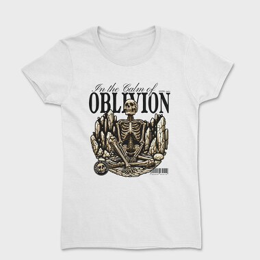 Oblivion Skeleton Quote, Tricou Femei