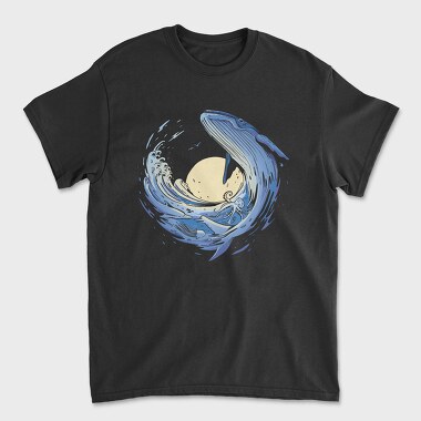 Ocean Wave Whale Sea Animals, Tricou Barbati (Unisex)
