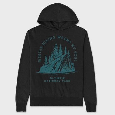 Olympic National Park Quote, Hanorac Oversize Barbati (Unisex)