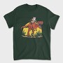 Opossum Riding T Rex Dinosaur, Tricou Barbati (Unisex)