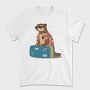 Otter Animal On Vacation Travel, Tricou Barbati (Unisex)