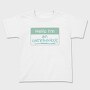 Overthinker Name Tag Hello I M An Overthinker, Tricou Copii