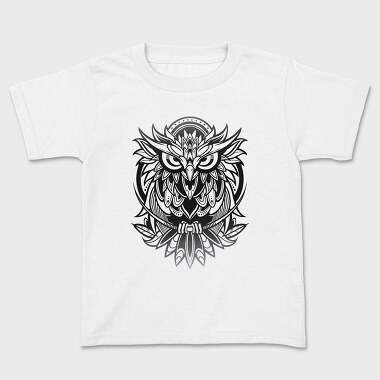 Owl Bird Animal Tribal, Tricou Copii