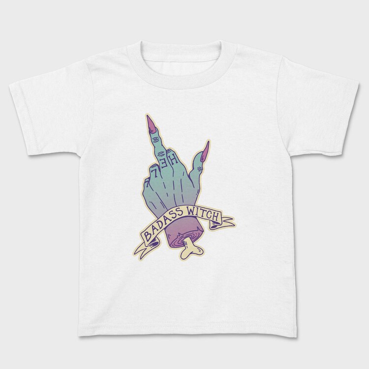 Pastel Goth Badass Witch, Tricou Copii