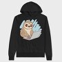 Sloth Using Computer, Hanorac Oversize Barbati (Unisex)