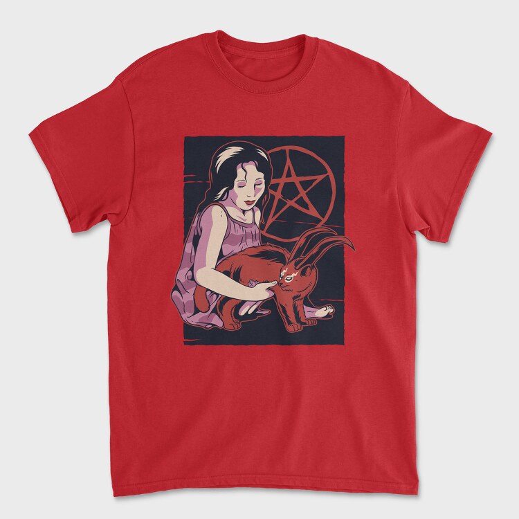 Demon Cat, Tricou Barbati (Unisex)