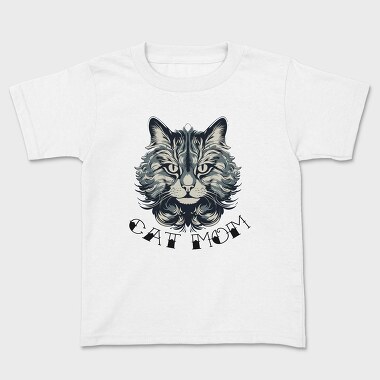Detailed Cat Mom, Tricou Copii
