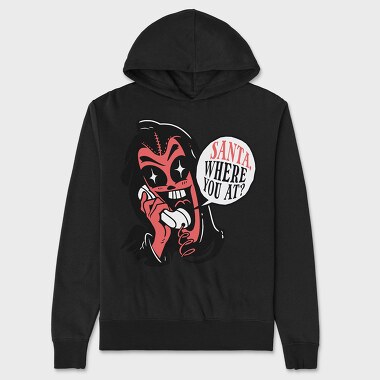 Devil Calling Santa, Hanorac Oversize Barbati (Unisex)